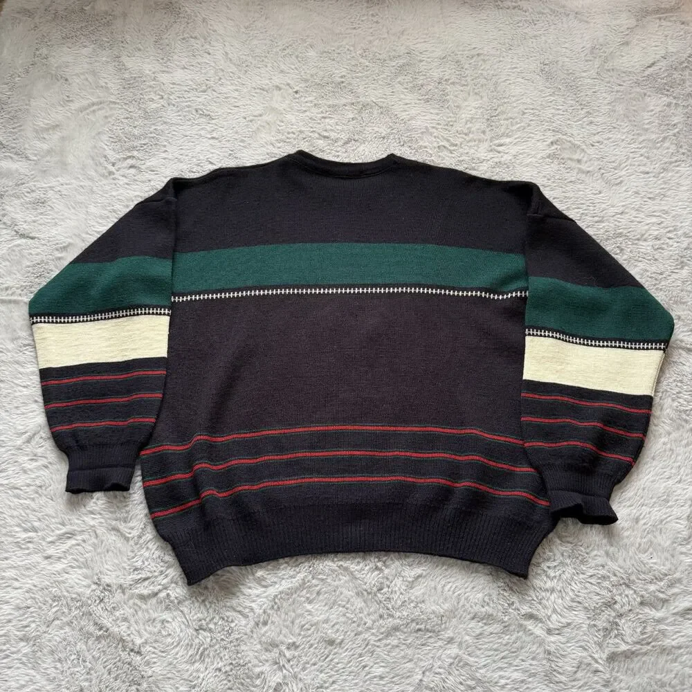 VINTAGE BLARNEY WOOLLEN MILLS CREWNECK SWEATER EMBROIDERED GOLF IRELAND M